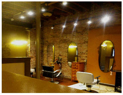 Uppercut Salon interior shown on its current website